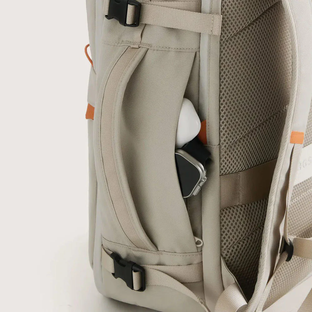 Faro Travel Backpack With Pouch - Off White - Image 18