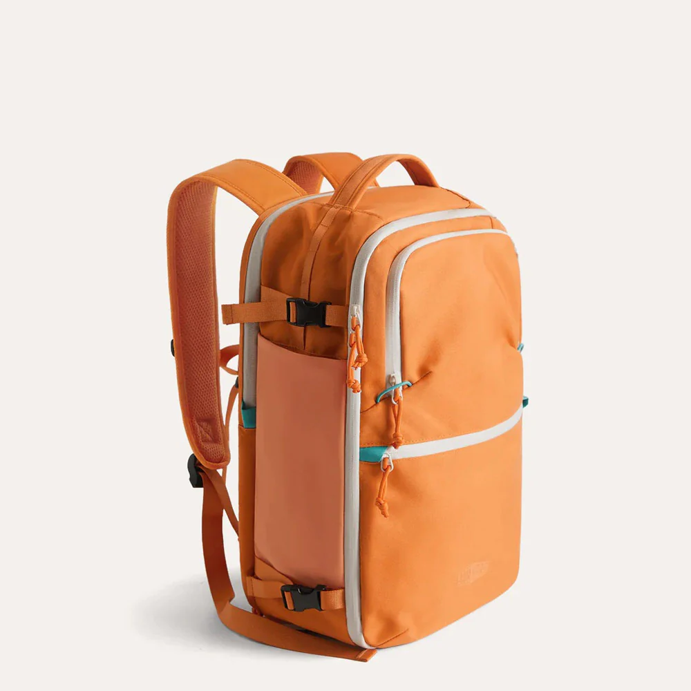 Faro Travel Backpack With Pouch - Rust Orange - Image 9