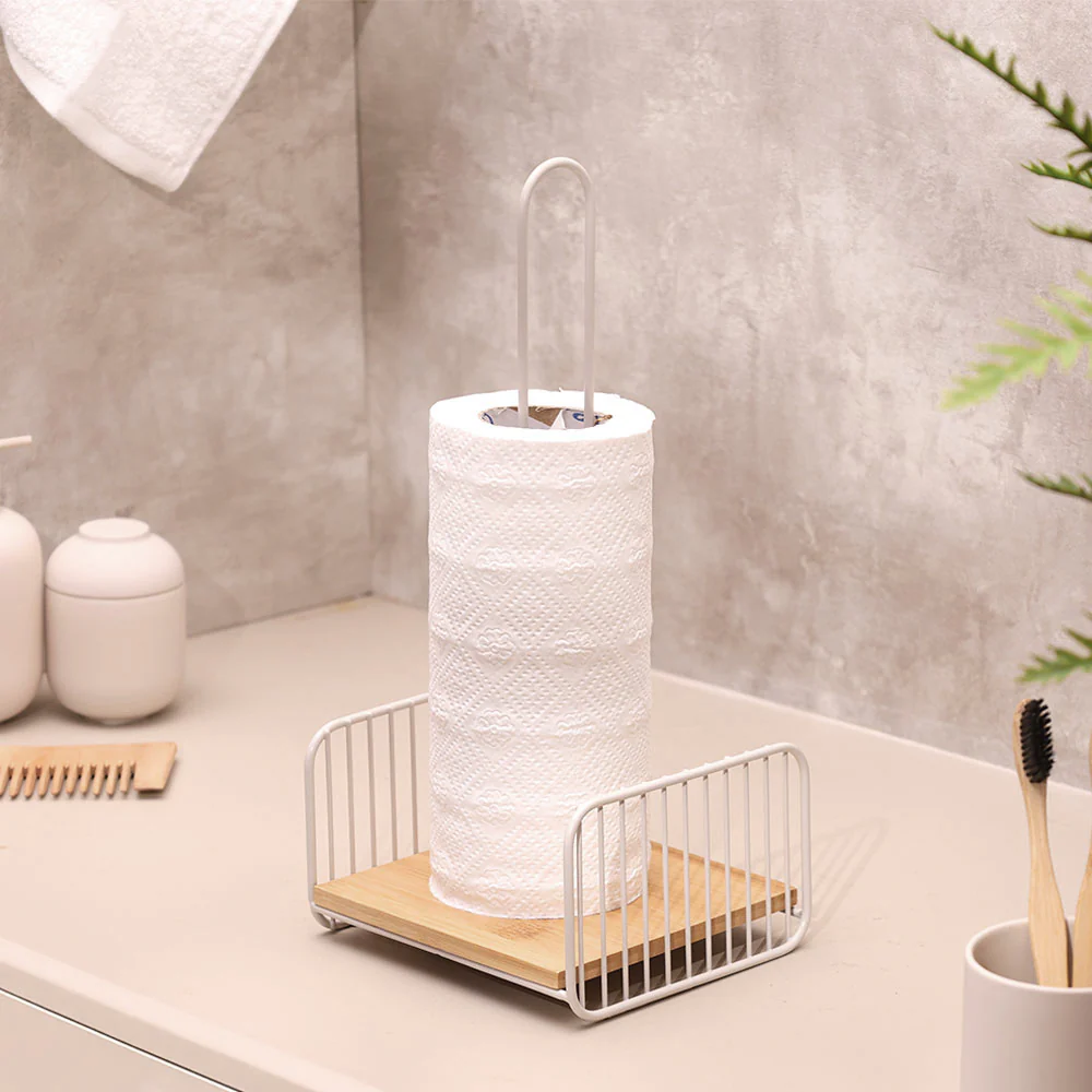 Fence Paper Towel Holder - Taupe Natural