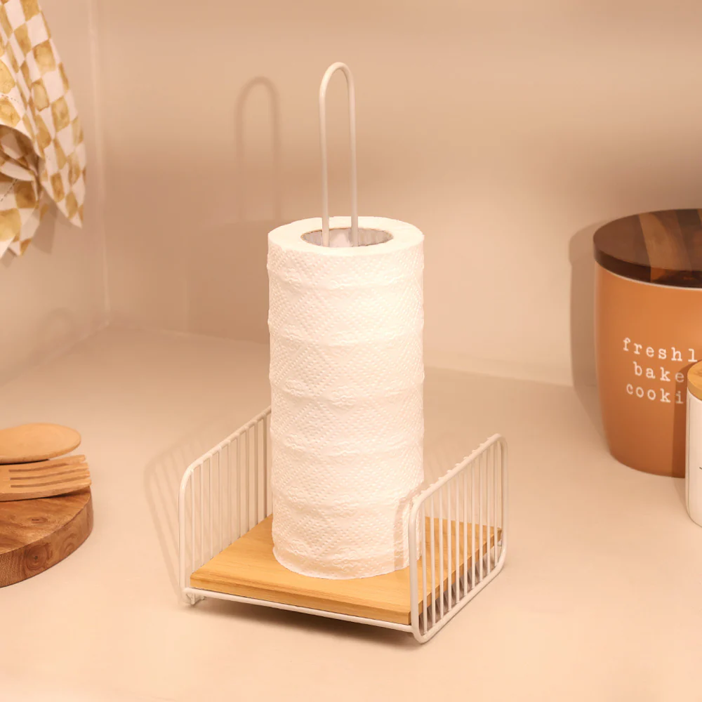 Fence Paper Towel Holder - Taupe Natural - Image 2