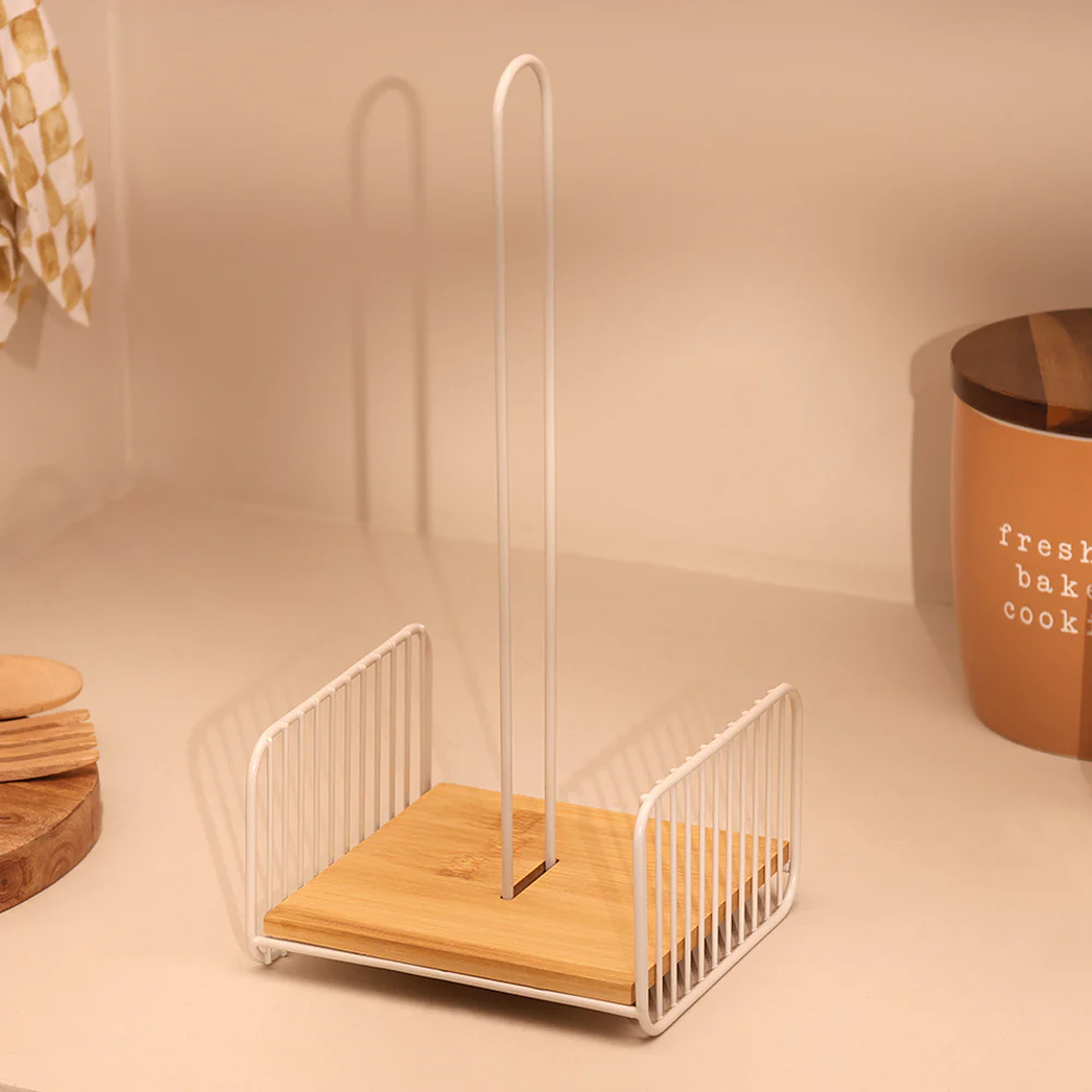 Fence Paper Towel Holder - Taupe Natural - Image 4