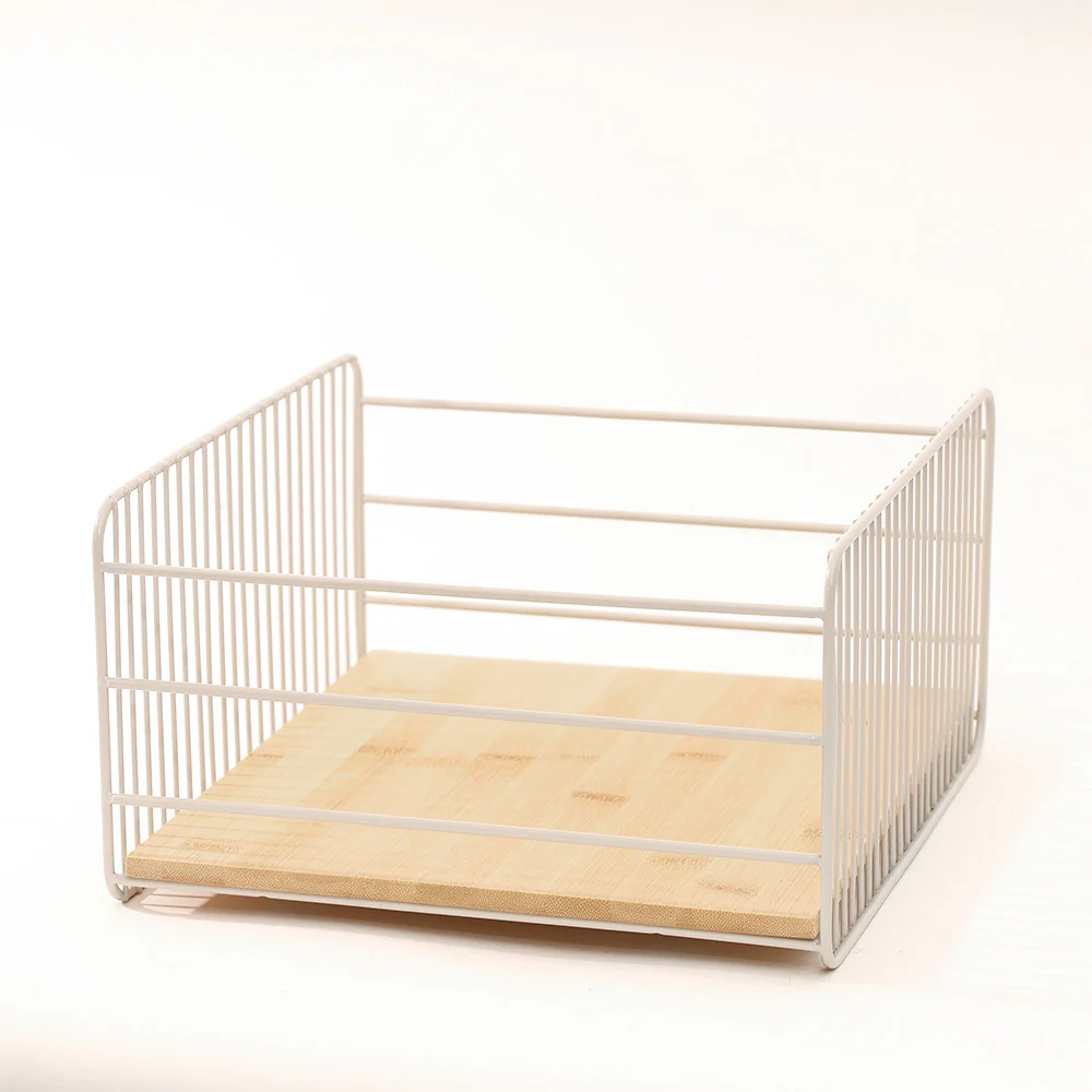 Fence Square Basket Medium - Taupe Natural - Image 3