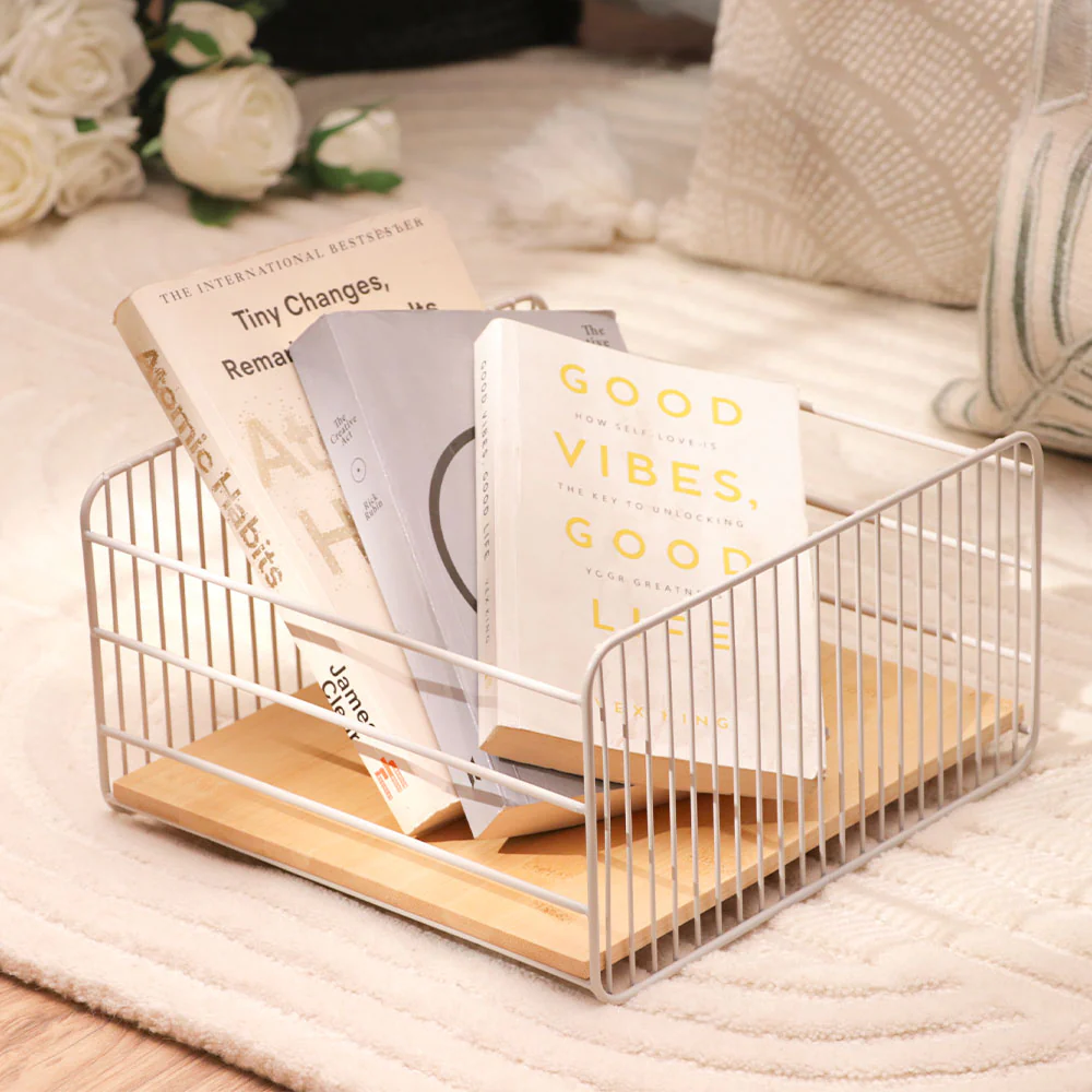 Fence Square Basket Medium - Taupe Natural - Image 7