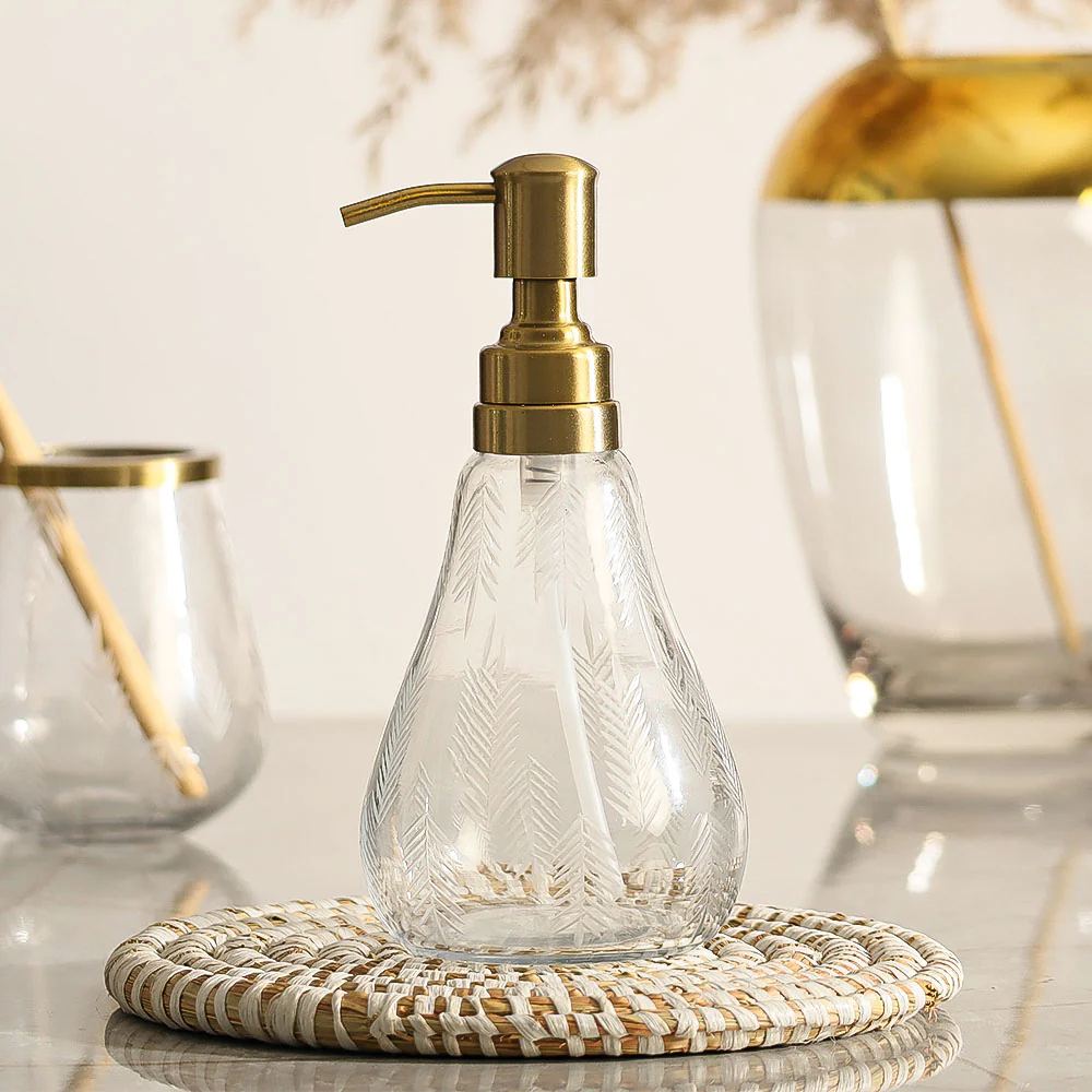 Fern Glass Soap Dispenser - Image 2