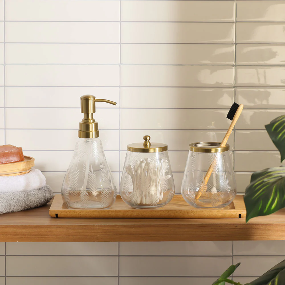 Fern Glass Soap Dispenser - Image 3