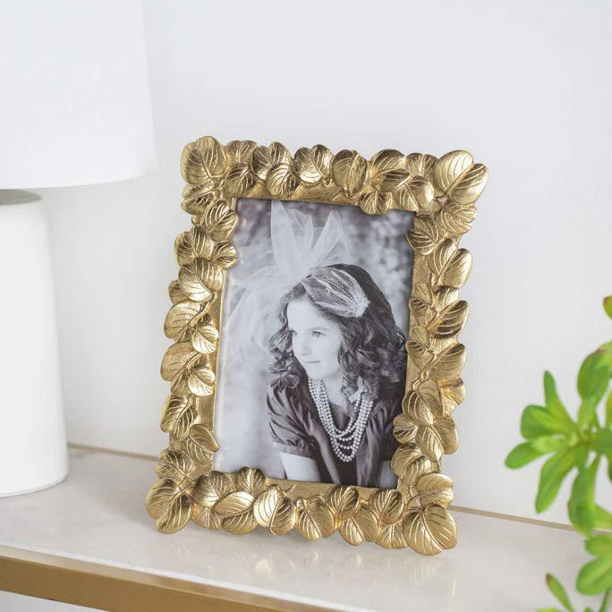 Fern Photo Frame Medium - Gold