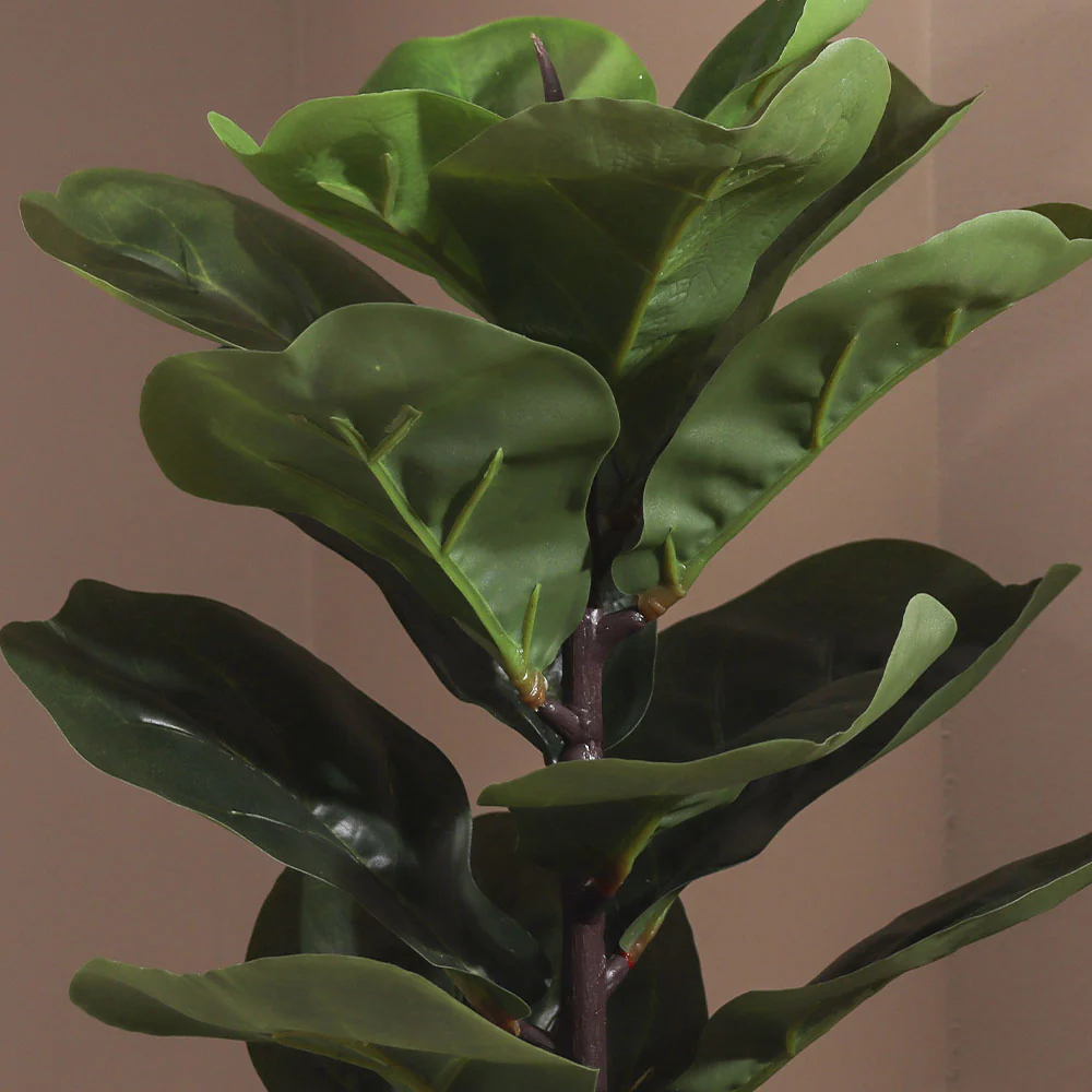 Fiddle Leaf Fig Artificial Potted Plant Small - Green - Image 5