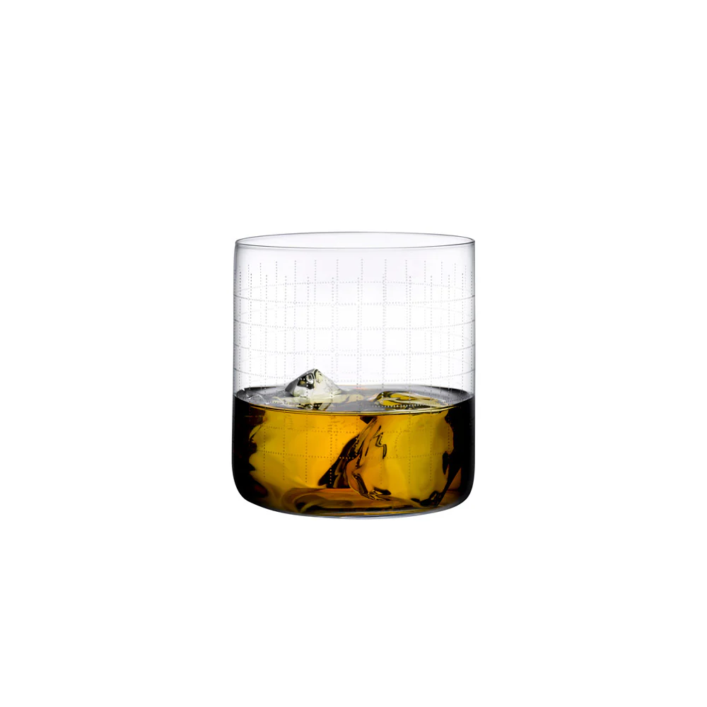 Finesse Grid Whiskey SOF Tumblers 300ml, Set of 4 - Image 4