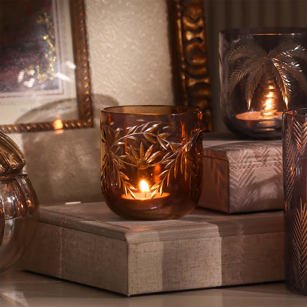 Firework and Palm Votives, 4-Piece Gift Set - Image 4