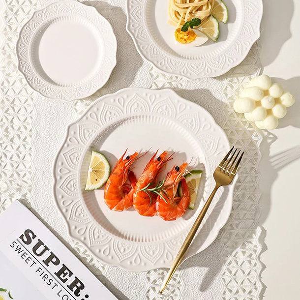 Fleur Dinner Plate - Ivory - Image 2