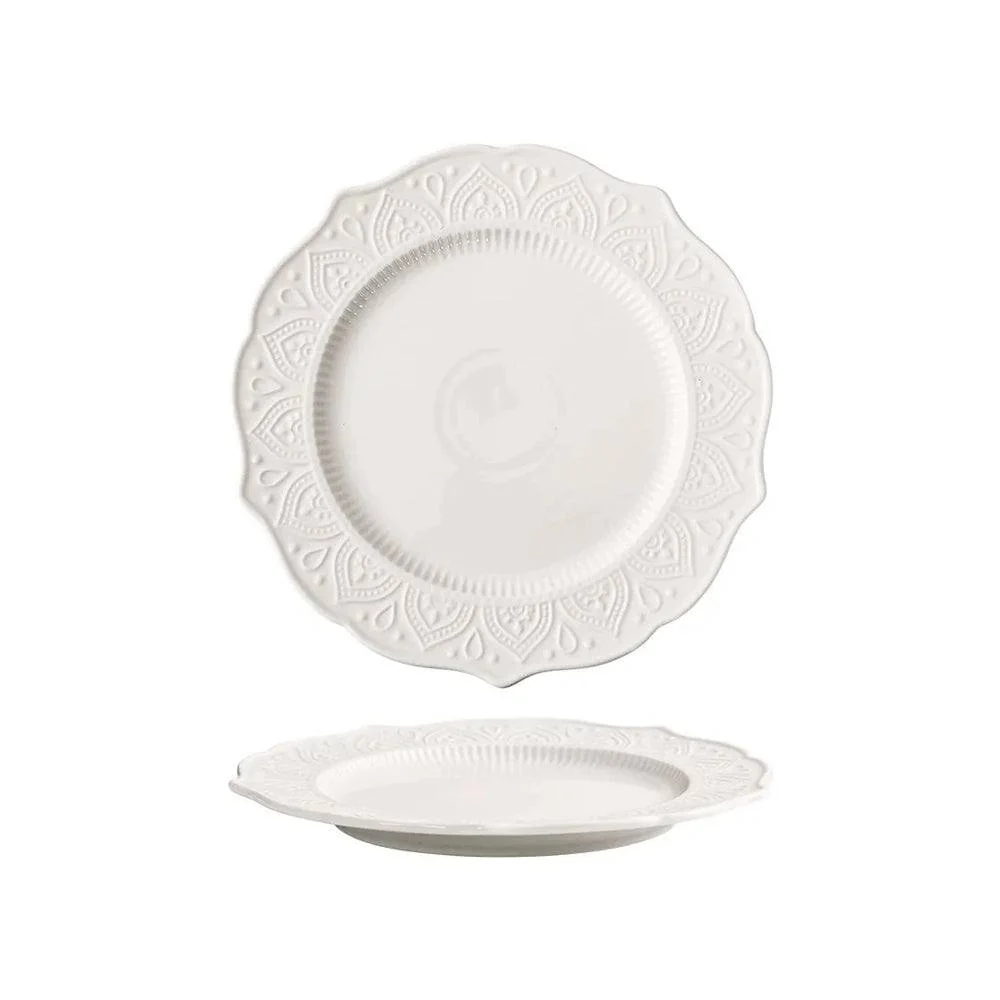Fleur Dinner Plate - Ivory - Image 3