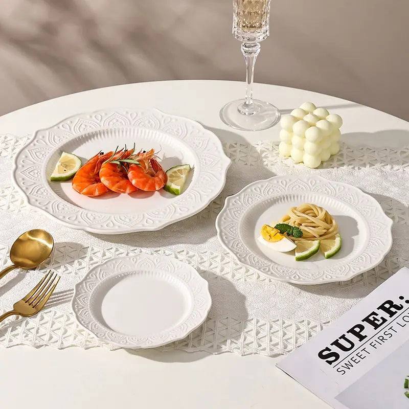 Fleur Dinner Plate - Ivory - Image 7