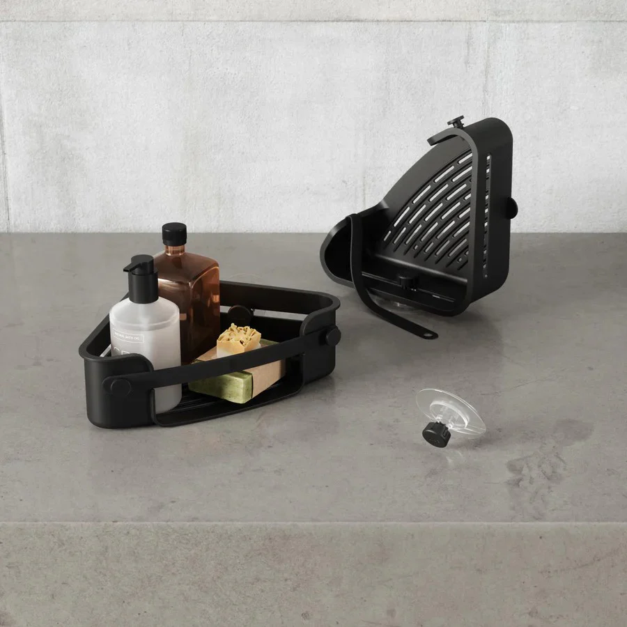 Flex Adhesive Corner Bin - Black - Image 7