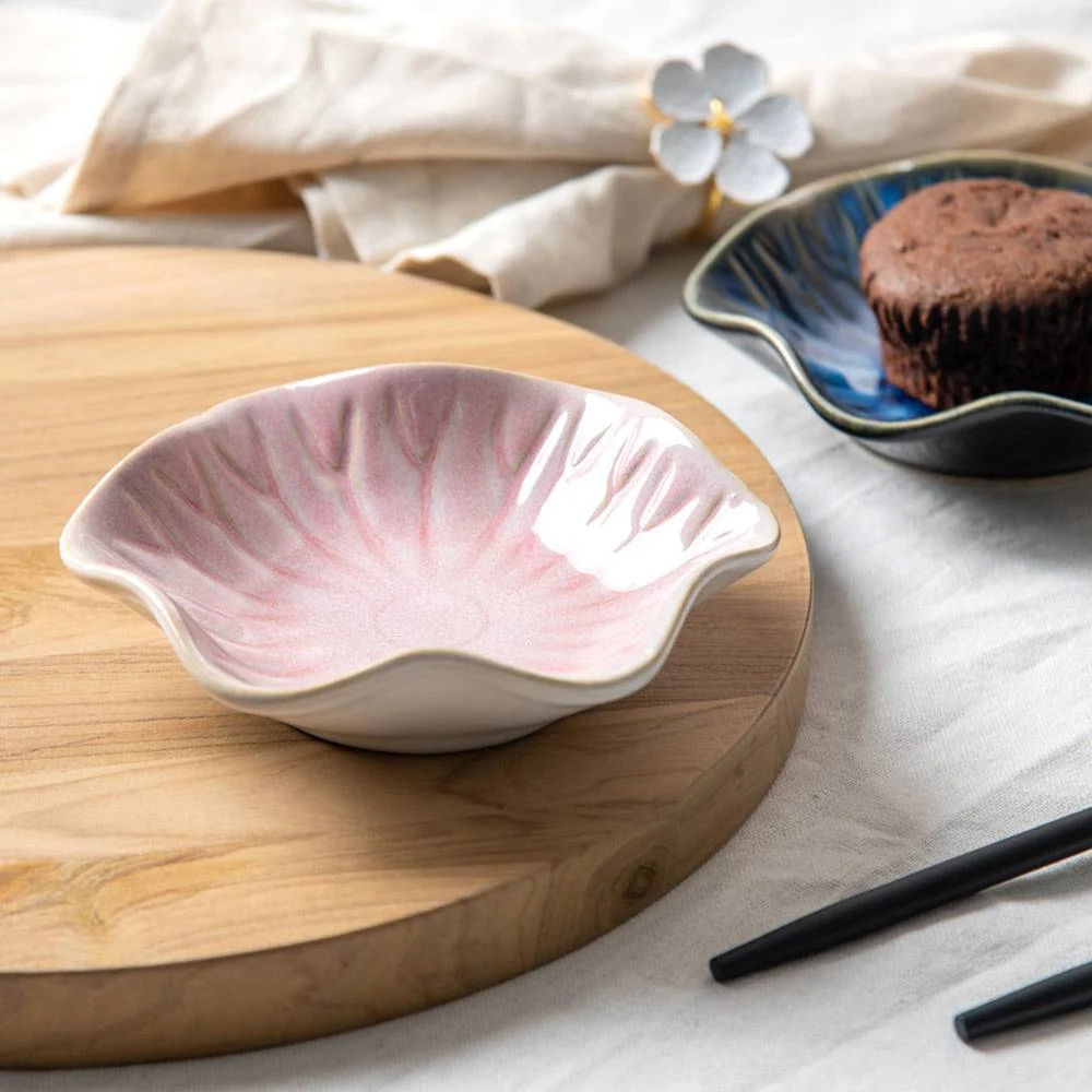 Floret Dessert Plate - Pink, Set of 2