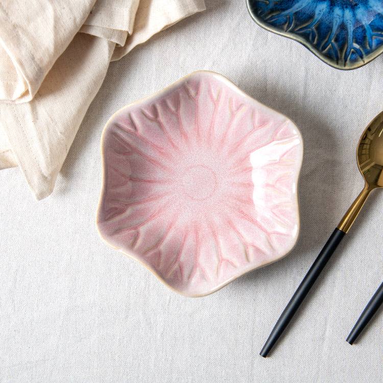 Floret Dessert Plate - Pink, Set of 2 - Image 4