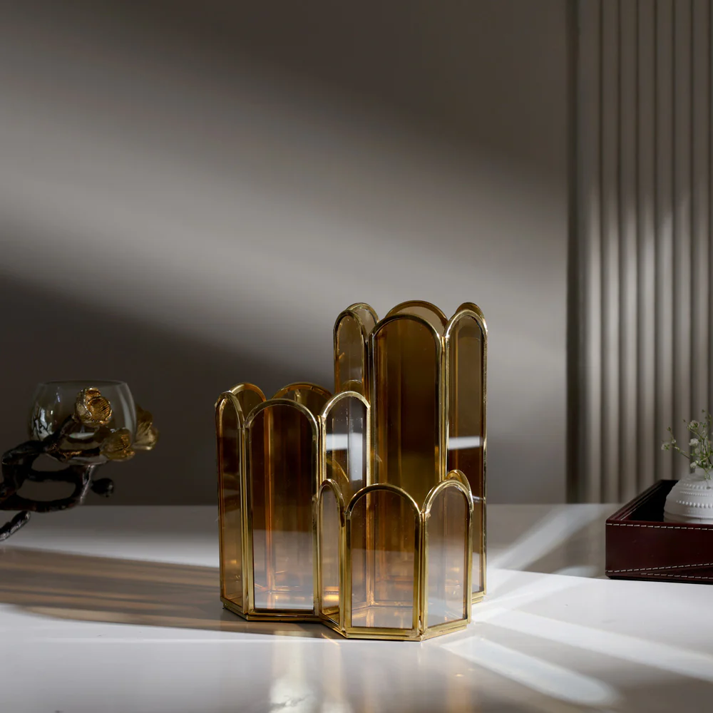 Flors Tiered Organiser - Bronze Gold - Image 4