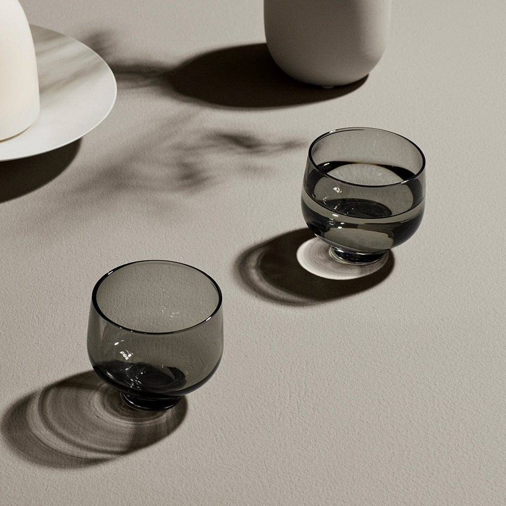 Flow Short Tumblers 220ml, Set of 2 - Smoke - Image 2