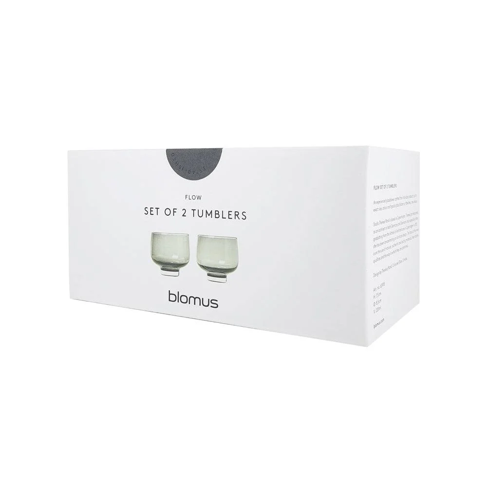 Flow Short Tumblers 220ml, Set of 2 - Smoke - Image 9