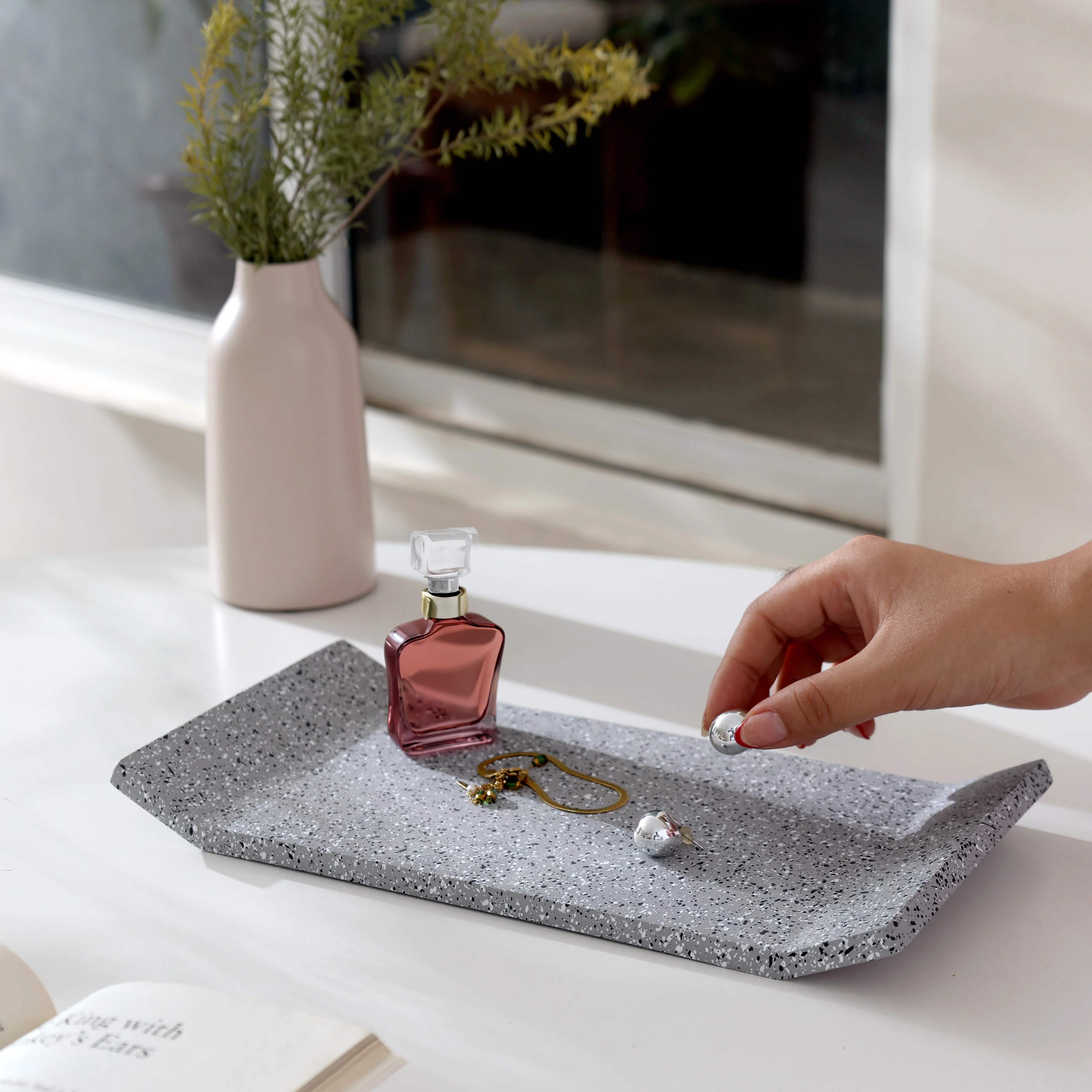 Flow Valet Tray - Speckled Grey - Image 3