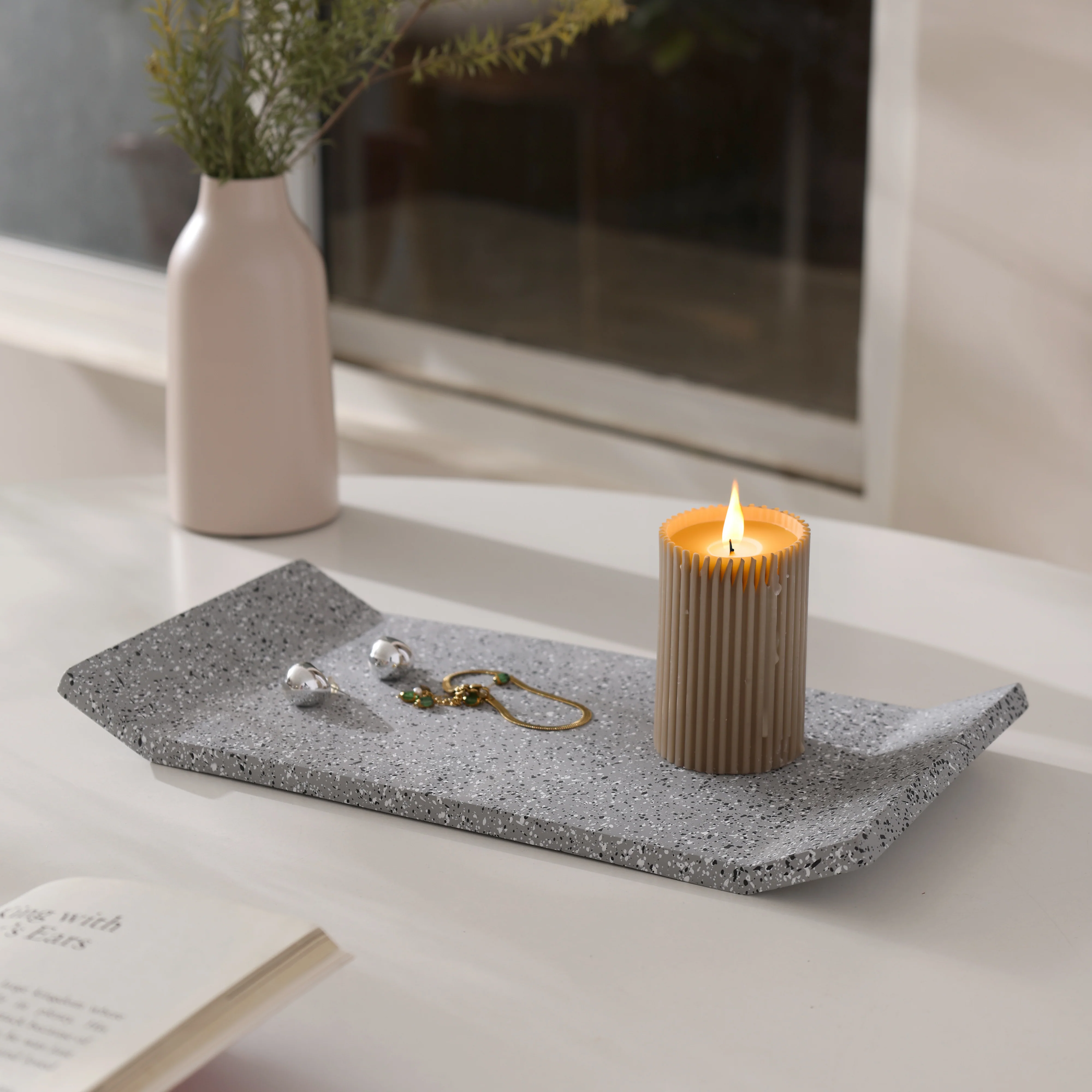 Flow Valet Tray - Speckled Grey - Image 4