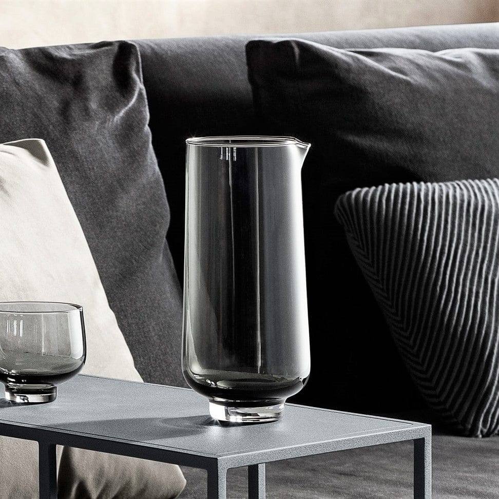 Flow Water Carafe 1100ml- Smoke