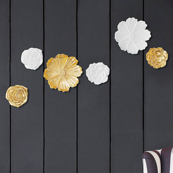 Flower Wall Accents Small, Set of 2 - Gold - Image 12