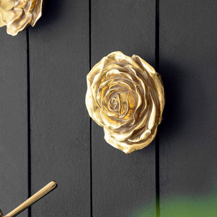 Flower Wall Accents Small, Set of 2 - Gold - Image 5