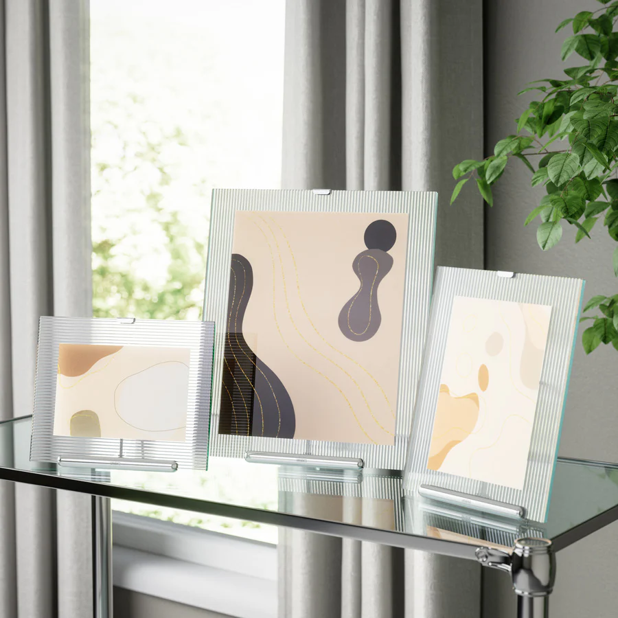 Flute Photo Frame Extra Large - Chrome - Image 5