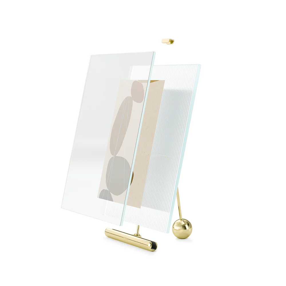 Flute Photo Frame Large - Brass - Image 3