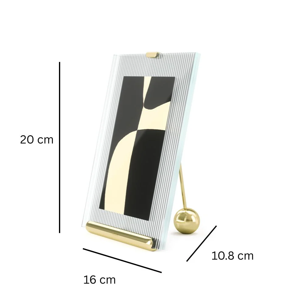 Flute Photo Frame Medium - Brass - Image 5
