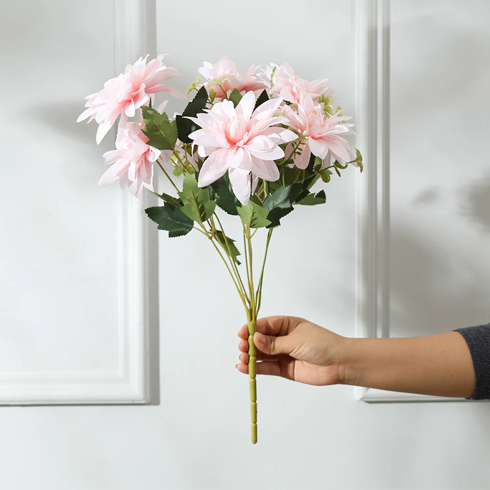 Formal Dahlias Faux Stem - Light Pink - Image 3