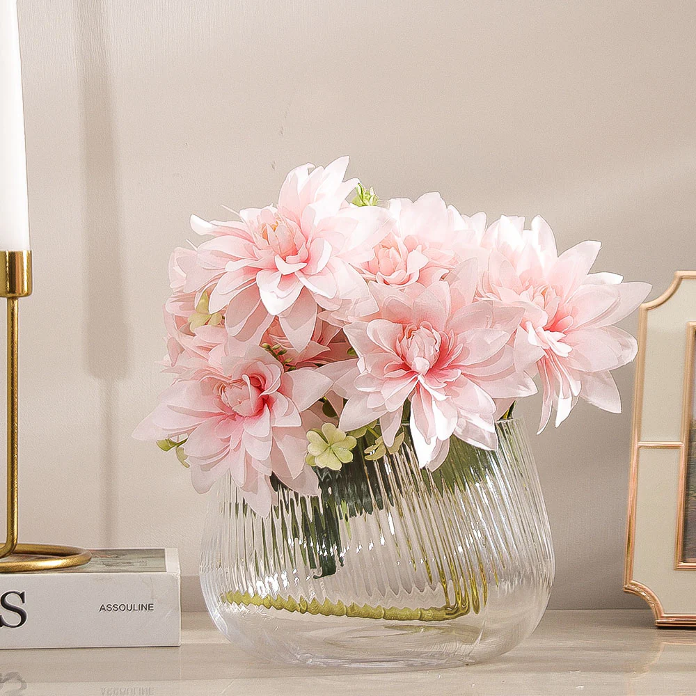 Formal Dahlias Faux Stem - Light Pink - Image 4