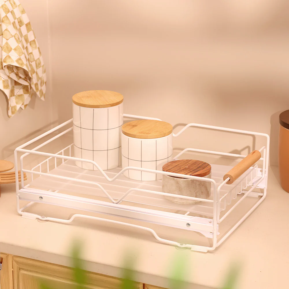 Frame Slide-out Storage Tray - White Natural - Image 2