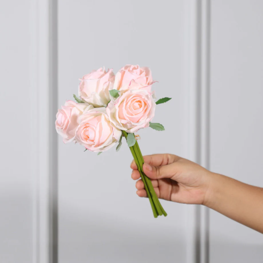 French Roses Faux Bunch Short - Blush Pink - Image 2