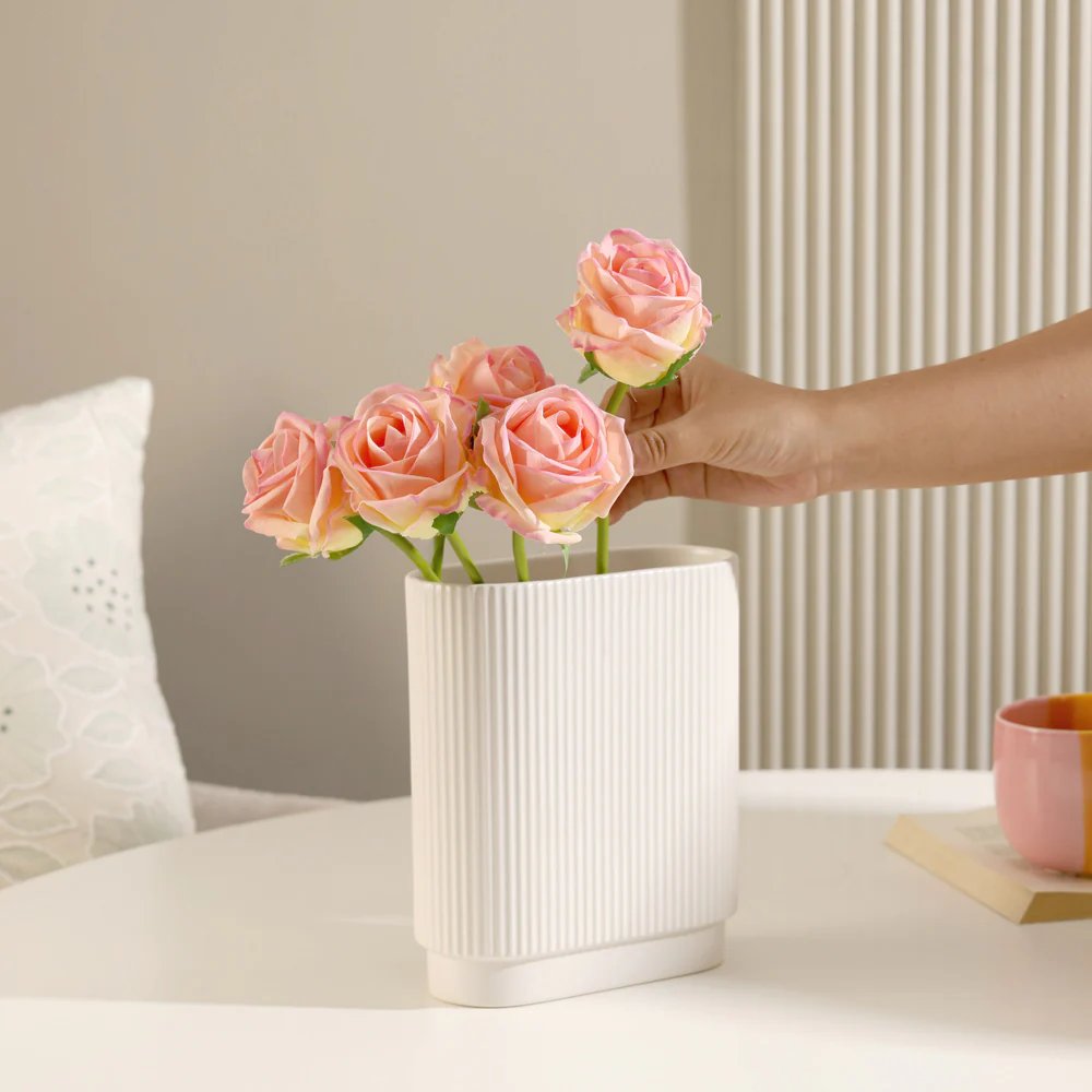 French Roses Faux Bunch Short - Pink Sunrise - Image 4