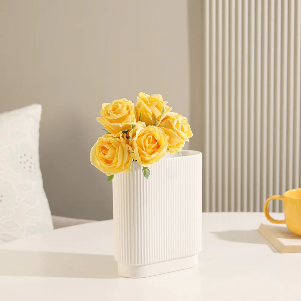 French Roses Faux Bunch Short - Yellow - Image 4