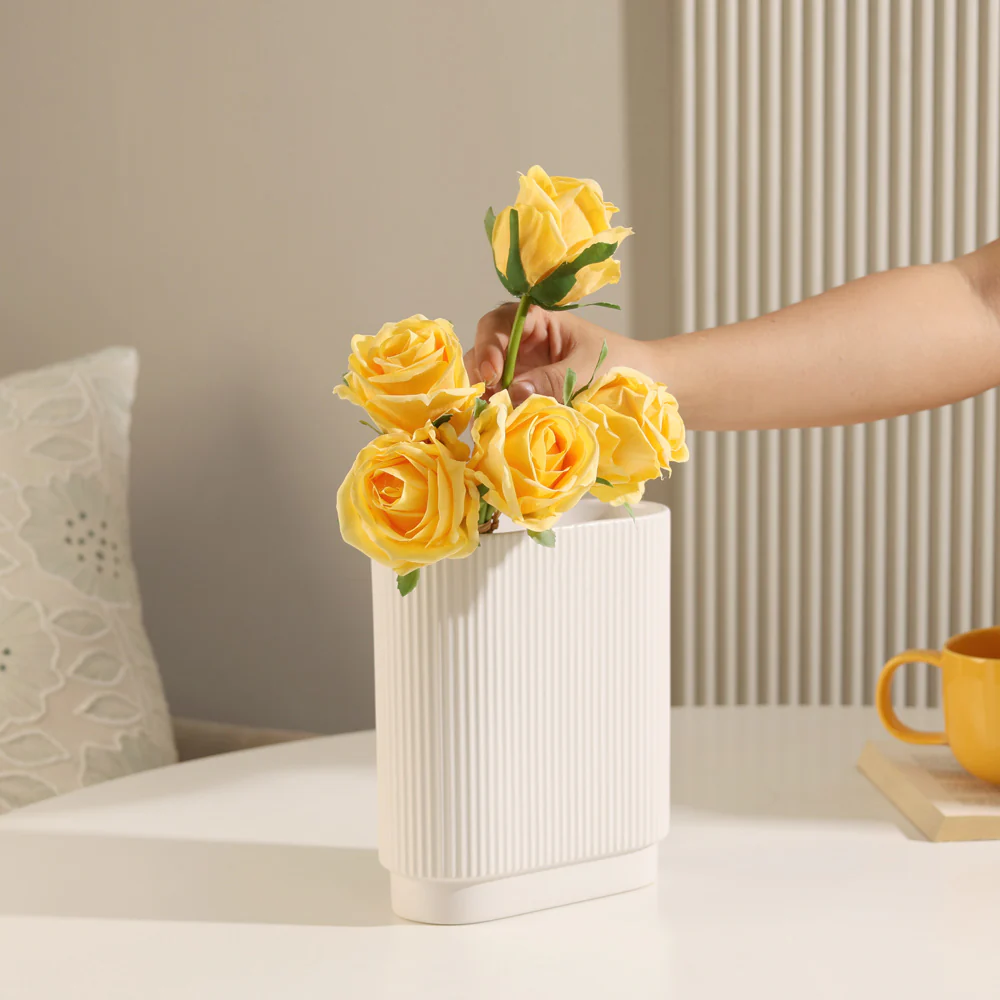 French Roses Faux Bunch Short - Yellow - Image 5