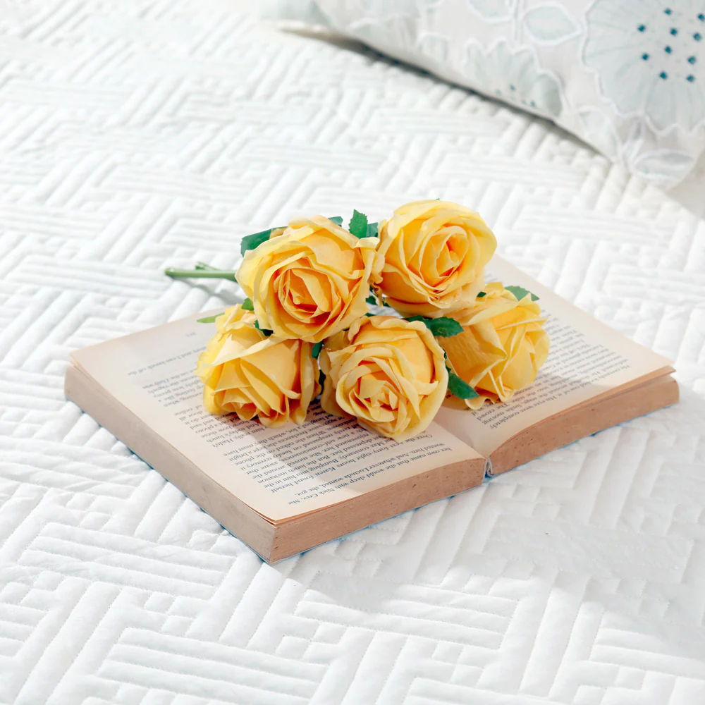 French Roses Faux Bunch Short - Yellow - Image 6