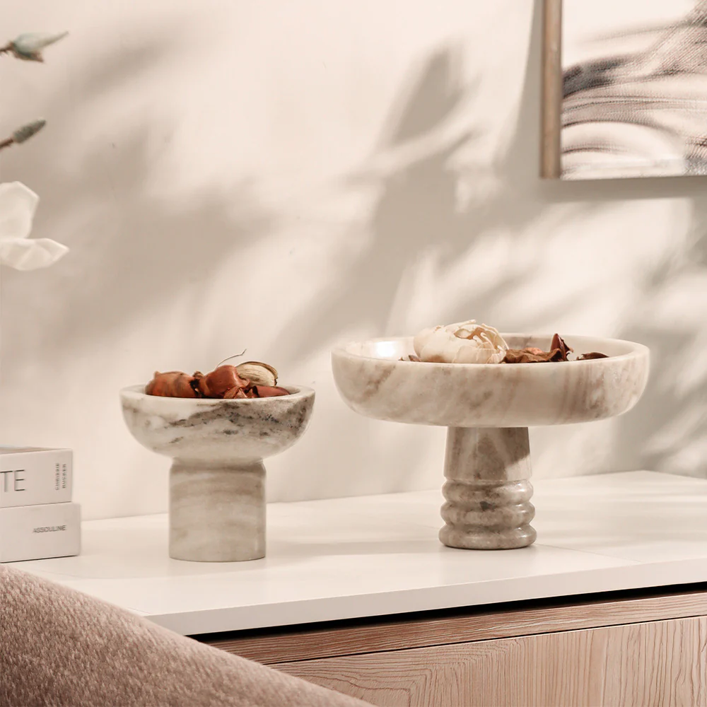Fresca Marble Elevated Bowl Medium - Beige - Image 6