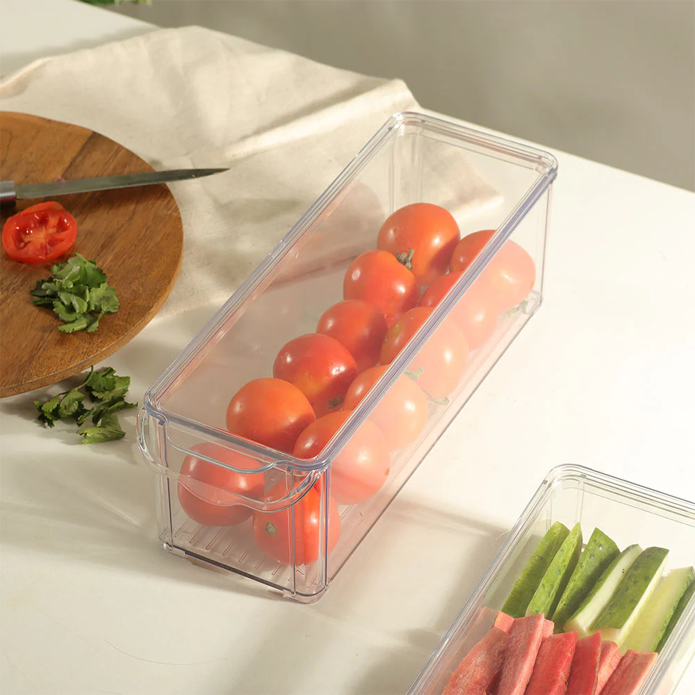 Fresco Deep Fridge Bin with Lid Deep - Clear - Image 3