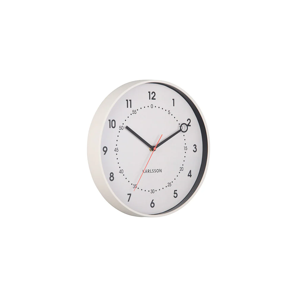 Fresco Wall Clock 31cm - Warm Grey - Image 5