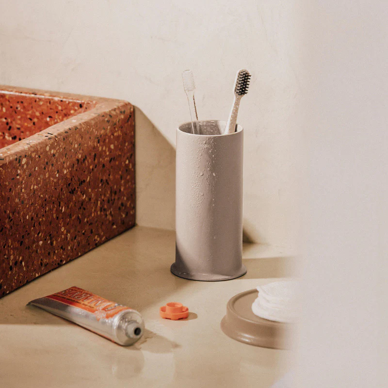 Geyser Toothbrush Tumbler - Taupe - Image 5