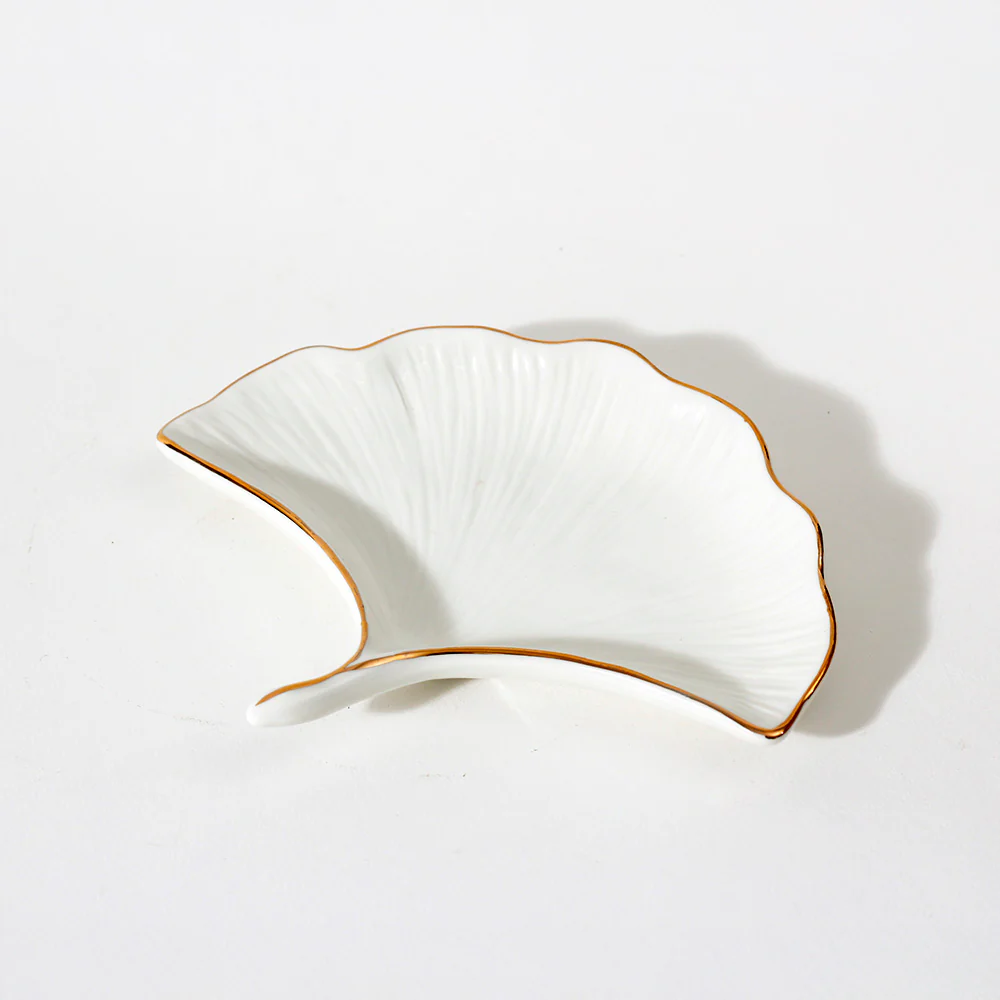 Gingko Trinket Dish - Ivory - Image 3