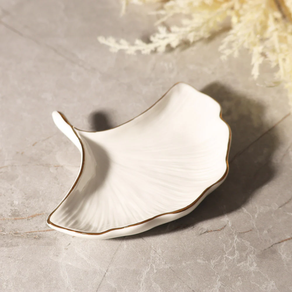 Gingko Trinket Dish - Ivory - Image 5