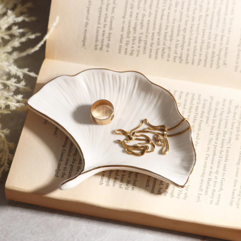 Gingko Trinket Dish - Ivory - Image 6