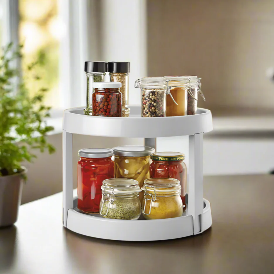 Giro 2-Tier Rotating Spice Tray - Grey - Image 2