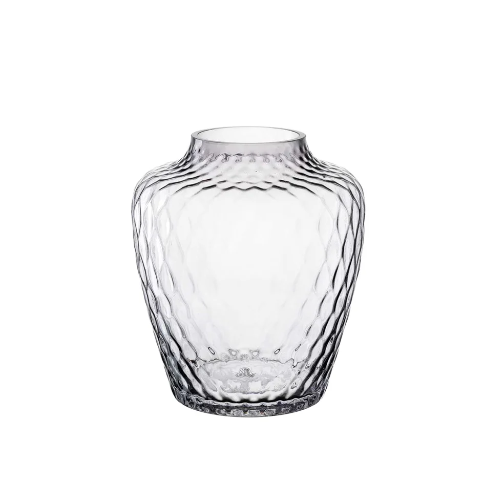 Giulia Glass Vase Medium - Grey - Image 3