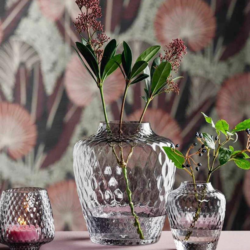 Giulia Glass Vase Medium - Grey - Image 5