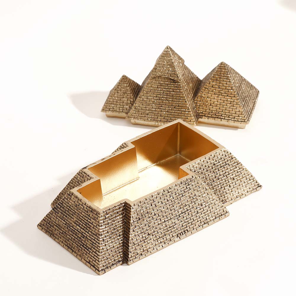 Giza Storage Box - Dull Gold - Image 4