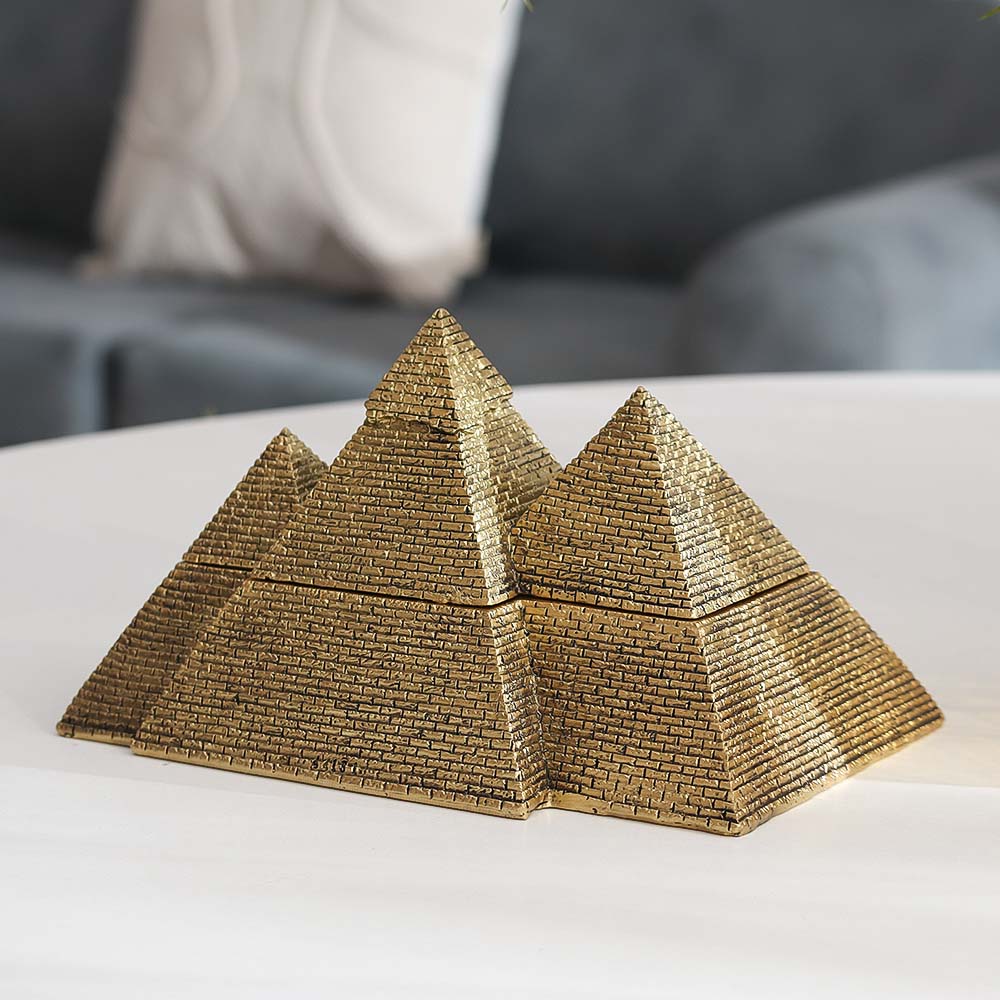 Giza Storage Box - Dull Gold - Image 6